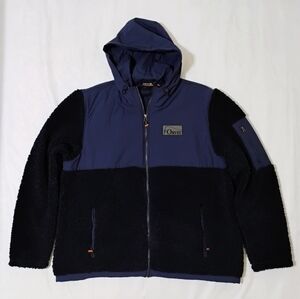 Men's Orvis River Lined Nylon Sherpa Fleece Hooded Fishing Jacket Size XXL